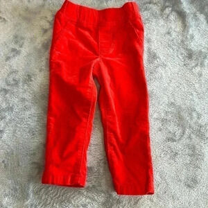 🐥 Carter's - Red fine corduroy pants. Size 12  months
